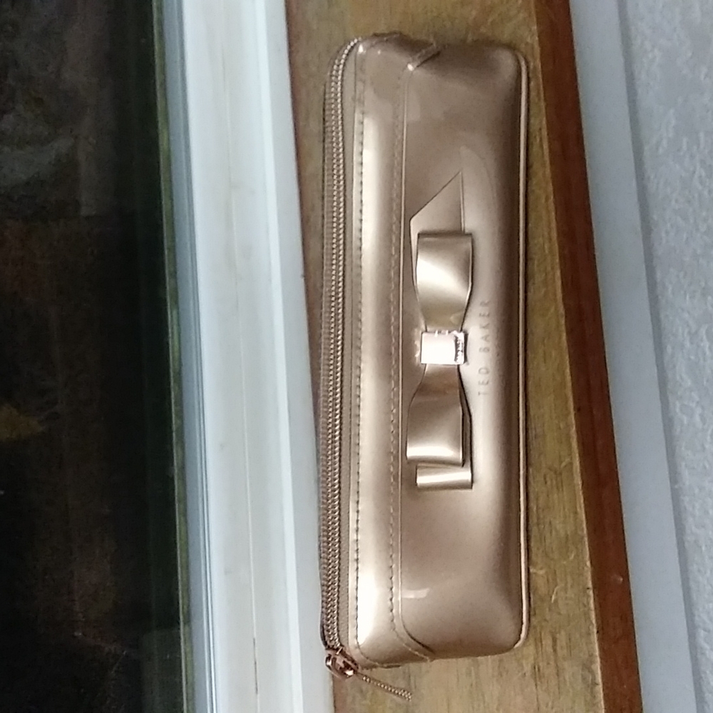 Ted Baker pencil or makeup case in pink patent